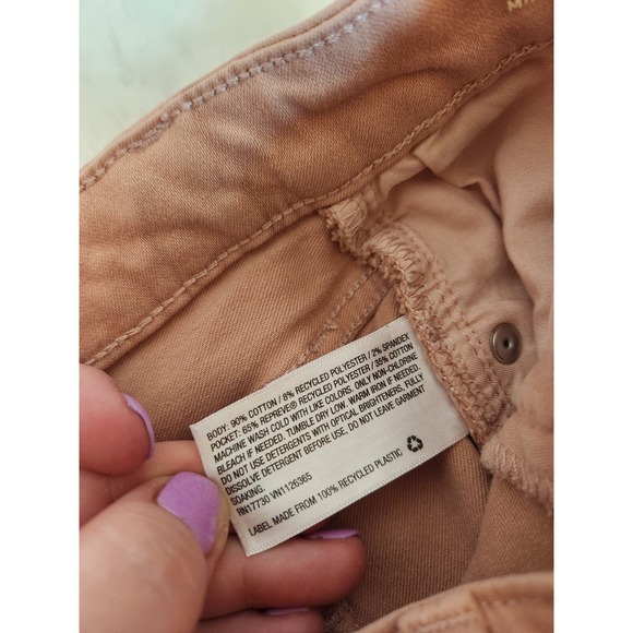 Universal Thread High-Rise Frayed Hem Short Size 6 Beige Pink Casual Summer Wear - Picture 4 of 7